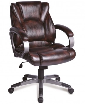 Кресло офисное BRABIX "Eldorado EX-504" (коричневое) 530875 в Верхней Пышме - verhnyaya-pyshma.ok-mebel.com | фото 1