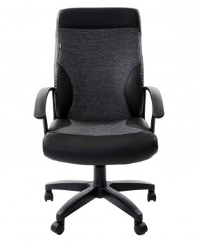Кресло офисное BRABIX "Trust EX-535" (экокожа/черная/ткань серая) 531383 в Верхней Пышме - verhnyaya-pyshma.ok-mebel.com | фото 3