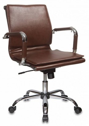Кресло руководителя Бюрократ CH-993-LOW/BROWN коричневый в Верхней Пышме - verhnyaya-pyshma.ok-mebel.com | фото