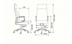 Кресло руководителя Бюрократ _JONS/CASHGREY серый в Верхней Пышме - verhnyaya-pyshma.ok-mebel.com | фото 4