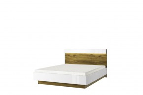 Кровать 160 с подъемником, TORINO, цвет белый/Дуб наварра в Верхней Пышме - verhnyaya-pyshma.ok-mebel.com | фото 1