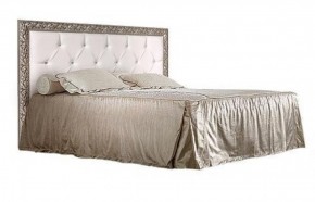 Кровать 2-х спальная(1,6 м)Тиффани Premium черная/серебро с мягким элементом со стразами с подъемным механизмом (ТФКР-2[3][7](П) в Верхней Пышме - verhnyaya-pyshma.ok-mebel.com | фото 1