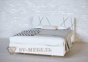 Кровать 1400 двойная №1 изголовье Абстракция в Верхней Пышме - verhnyaya-pyshma.ok-mebel.com | фото 2