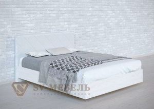 Кровать 1400 двойная №1 изголовье Ромб в Верхней Пышме - verhnyaya-pyshma.ok-mebel.com | фото 2