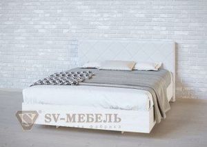 Кровать 1400 двойная №1 изголовье Ромб в Верхней Пышме - verhnyaya-pyshma.ok-mebel.com | фото 1