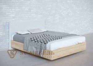 Кровать 1400 двойная №1 изголовье Ромб в Верхней Пышме - verhnyaya-pyshma.ok-mebel.com | фото 6