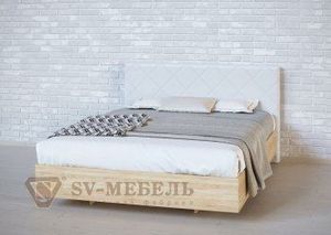 Кровать 1400 двойная №1 изголовье Ромб в Верхней Пышме - verhnyaya-pyshma.ok-mebel.com | фото 5