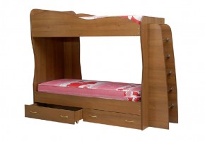 Кровать детская 2-х ярусная Юниор-1 (800*2000) ЛДСП в Верхней Пышме - verhnyaya-pyshma.ok-mebel.com | фото