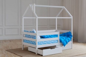 Кровать-домик 80*160 Белый в Верхней Пышме - verhnyaya-pyshma.ok-mebel.com | фото 3