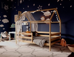 Кровать-домик 80*160 без покраски в Верхней Пышме - verhnyaya-pyshma.ok-mebel.com | фото 2