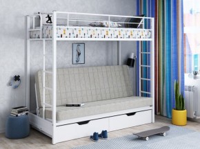 Кровать двухъярусная с диваном "Мадлен-ЯЯ" с ящиками в Верхней Пышме - verhnyaya-pyshma.ok-mebel.com | фото 1