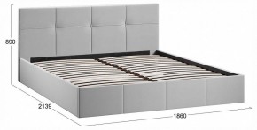 Кровать двуспальная Лора с ПМ в Верхней Пышме - verhnyaya-pyshma.ok-mebel.com | фото 4