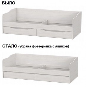 Кровать КР 1 Серия 2 + основание ДСП Лайт (Ясень Анкор светлый) в Верхней Пышме - verhnyaya-pyshma.ok-mebel.com | фото 2
