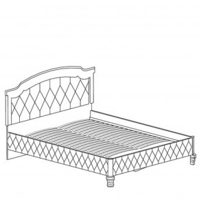 Кровать с обивкой №490 Марлен (1800) Кремовый белый в Верхней Пышме - verhnyaya-pyshma.ok-mebel.com | фото 2