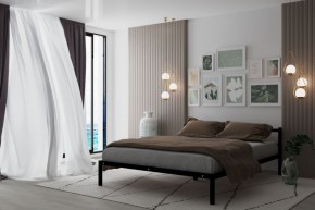 Кровать Мета с матрасом 1200 (черный) в Верхней Пышме - verhnyaya-pyshma.ok-mebel.com | фото 2