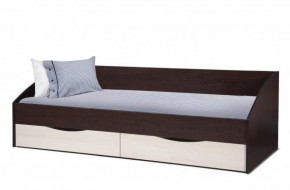 Кровать одинарная "Фея - 3" симметричная New (2000Х900) венге/вудлайн кремовый в Верхней Пышме - verhnyaya-pyshma.ok-mebel.com | фото