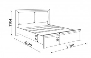 Кровать 1.6 Глэдис М31 с настилом и мягкой частью (ЯШС/Белый) в Верхней Пышме - verhnyaya-pyshma.ok-mebel.com | фото 3