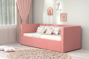 Кровать с ПМ (арт.030) (с/м 900*2000мм) (б/матр), ткань розовая в Верхней Пышме - verhnyaya-pyshma.ok-mebel.com | фото
