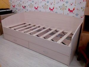 Кровать Соло-софа 1 с ящиками в Верхней Пышме - verhnyaya-pyshma.ok-mebel.com | фото 2