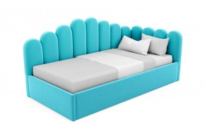 Кровать угловая Лилу интерьерная +основание/ПМ/бельевое дно (120х200) 5 кат. ткани в Верхней Пышме - verhnyaya-pyshma.ok-mebel.com | фото
