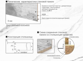 Кухонный фартук со столешницей (А-011) в едином стиле (3050 мм) в Верхней Пышме - verhnyaya-pyshma.ok-mebel.com | фото 7