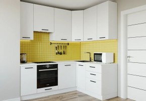 Кухонный гарнитур Белый Глянец 2200*1600 h950 (Стол. 26мм) в Верхней Пышме - verhnyaya-pyshma.ok-mebel.com | фото