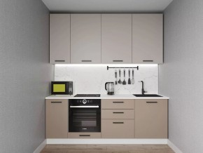 Кухонный гарнитур Каппучино 2200 h950 (Стол. 38мм) в Верхней Пышме - verhnyaya-pyshma.ok-mebel.com | фото