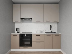 Кухонный гарнитур Каппучино 2400 h950 (Стол. 38мм) в Верхней Пышме - verhnyaya-pyshma.ok-mebel.com | фото