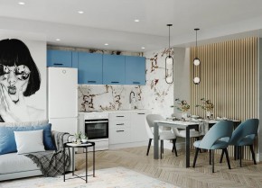 Кухонный гарнитур Капри 2550 (Стол. 26мм) в Верхней Пышме - verhnyaya-pyshma.ok-mebel.com | фото