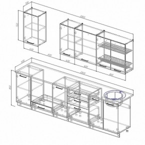 Кухонный гарнитур Лофт 2800 (Стол. 26мм) в Верхней Пышме - verhnyaya-pyshma.ok-mebel.com | фото 2