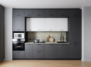 Кухонный гарнитур Меренга 3400 (Стол. 26мм) в Верхней Пышме - verhnyaya-pyshma.ok-mebel.com | фото