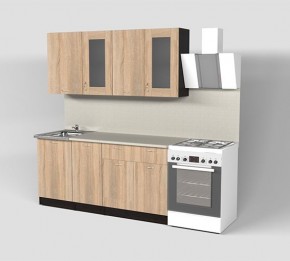 Кухня Симона Демо 1700 (Венга/Дуб Сонома) в Верхней Пышме - verhnyaya-pyshma.ok-mebel.com | фото