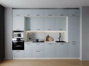 Кухонный гарнитур Смоки 3400 (Стол. 38мм) в Верхней Пышме - verhnyaya-pyshma.ok-mebel.com | фото