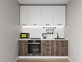 Кухонный гарнитур Старое Дерево 2200 h950 (Стол. 38мм) в Верхней Пышме - verhnyaya-pyshma.ok-mebel.com | фото