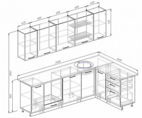 Кухонный гарнитур угловой Бланка 2600х1600 (Стол. 26мм) в Верхней Пышме - verhnyaya-pyshma.ok-mebel.com | фото 2