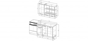 Кухонный гарнитур Умбра 1200 (Стол. 26мм) в Верхней Пышме - verhnyaya-pyshma.ok-mebel.com | фото 2