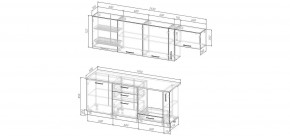 Кухонный гарнитур Умбра 2550 (Стол. 26мм) в Верхней Пышме - verhnyaya-pyshma.ok-mebel.com | фото 2