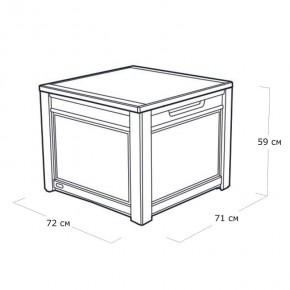 Квадратный сундук Cube Rattan 208 л в Верхней Пышме - verhnyaya-pyshma.ok-mebel.com | фото 4
