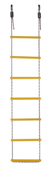 Лестница веревочная 7 перекладин цв.желтый D=25  в Верхней Пышме - verhnyaya-pyshma.ok-mebel.com | фото