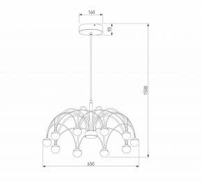 Люстра на штанге Eurosvet Ragno 90030/10 LED золото в Верхней Пышме - verhnyaya-pyshma.ok-mebel.com | фото 5
