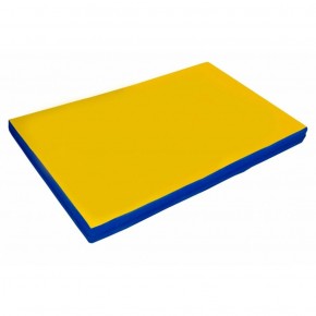 Мат гимнастический 2х1х0,08м цв. синий-желтый в Верхней Пышме - verhnyaya-pyshma.ok-mebel.com | фото