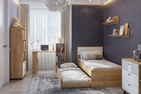 МИЛАН Детская (Дуб Золотой/Белый матовый) в Верхней Пышме - verhnyaya-pyshma.ok-mebel.com | фото 47