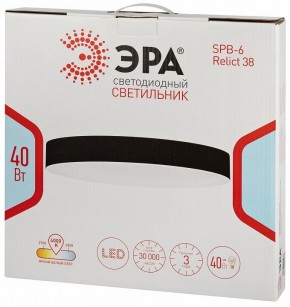 Накладной светильник Эра Relict Relict 38 SPB-6-40 4К BK в Верхней Пышме - verhnyaya-pyshma.ok-mebel.com | фото 6