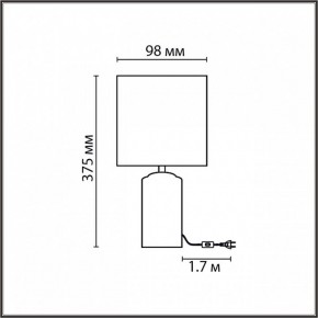 Настольная лампа декоративная Lumion Terazio 8141/1T в Верхней Пышме - verhnyaya-pyshma.ok-mebel.com | фото 4
