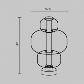 Настольная лампа декоративная Maytoni Atmos MOD364TL-L15B3K в Верхней Пышме - verhnyaya-pyshma.ok-mebel.com | фото 5