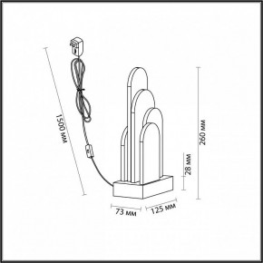Настольная лампа декоративная Odeon Light Foros 5438/12TL в Верхней Пышме - verhnyaya-pyshma.ok-mebel.com | фото 5