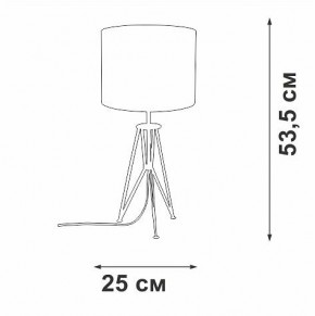 Настольная лампа декоративная Vitaluce V2834 V2834-1/1L в Верхней Пышме - verhnyaya-pyshma.ok-mebel.com | фото 2