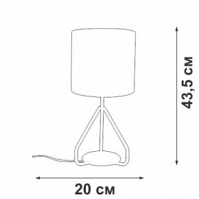Настольная лампа декоративная Vitaluce V2899 V2899-0/1L в Верхней Пышме - verhnyaya-pyshma.ok-mebel.com | фото 4