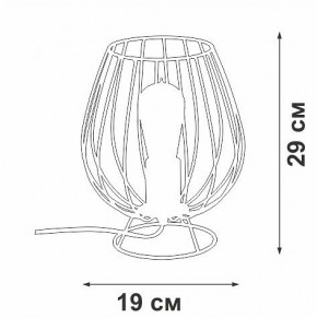 Настольная лампа декоративная Vitaluce V4296 V4296-0/1L в Верхней Пышме - verhnyaya-pyshma.ok-mebel.com | фото 3