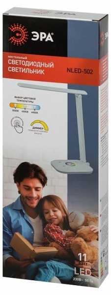 Настольная лампа офисная Эра  NLED-502-11W-W в Верхней Пышме - verhnyaya-pyshma.ok-mebel.com | фото 6